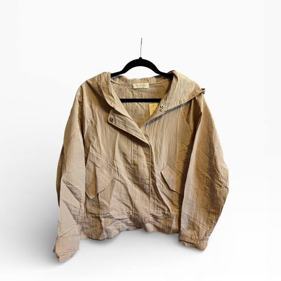 Doe & Rae Light Tan Utility Jacket - Picture 2 of 5